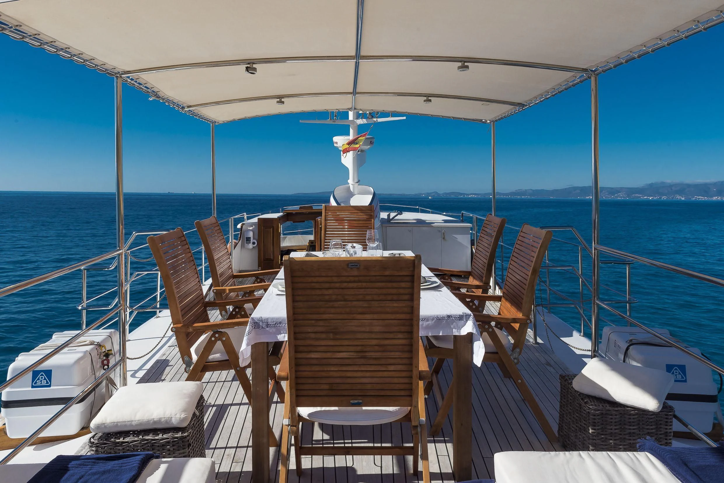 a boat on the water aboard 2 LADIES Yacht for Sale