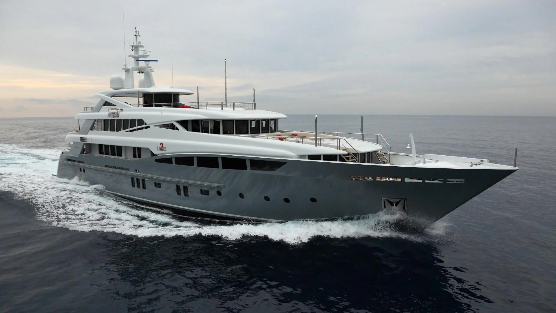 a boat on the water aboard 2 LADIES Yacht for Sale