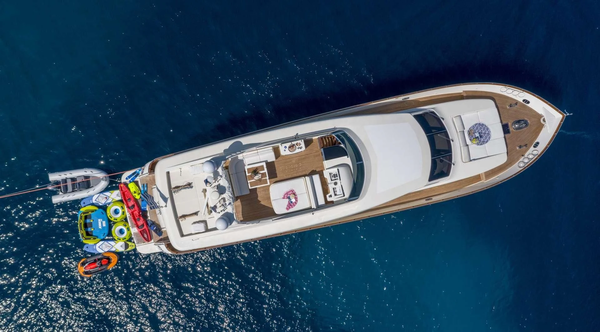 a satellite in space aboard VYNO Yacht for Sale