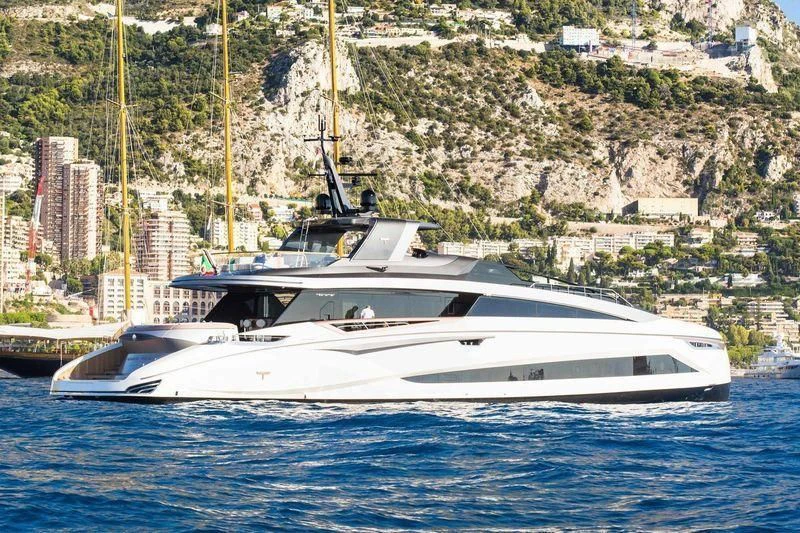 a boat on the water aboard LA VIE Yacht for Sale