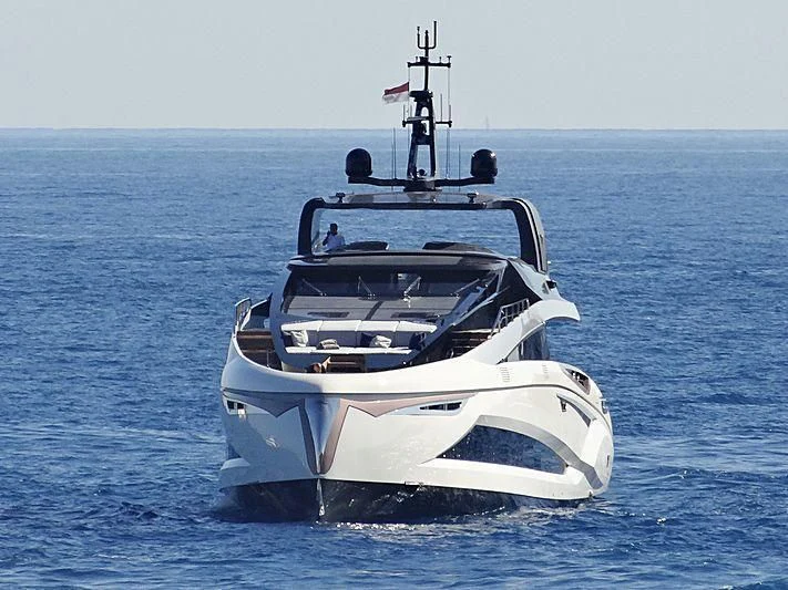 a boat in the water aboard LA VIE Yacht for Sale