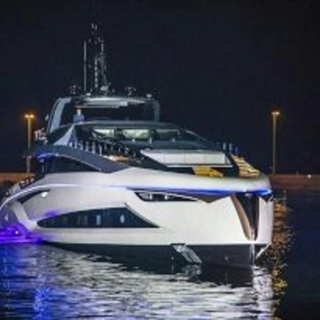 a couple of boats on the water aboard LA VIE Yacht for Sale
