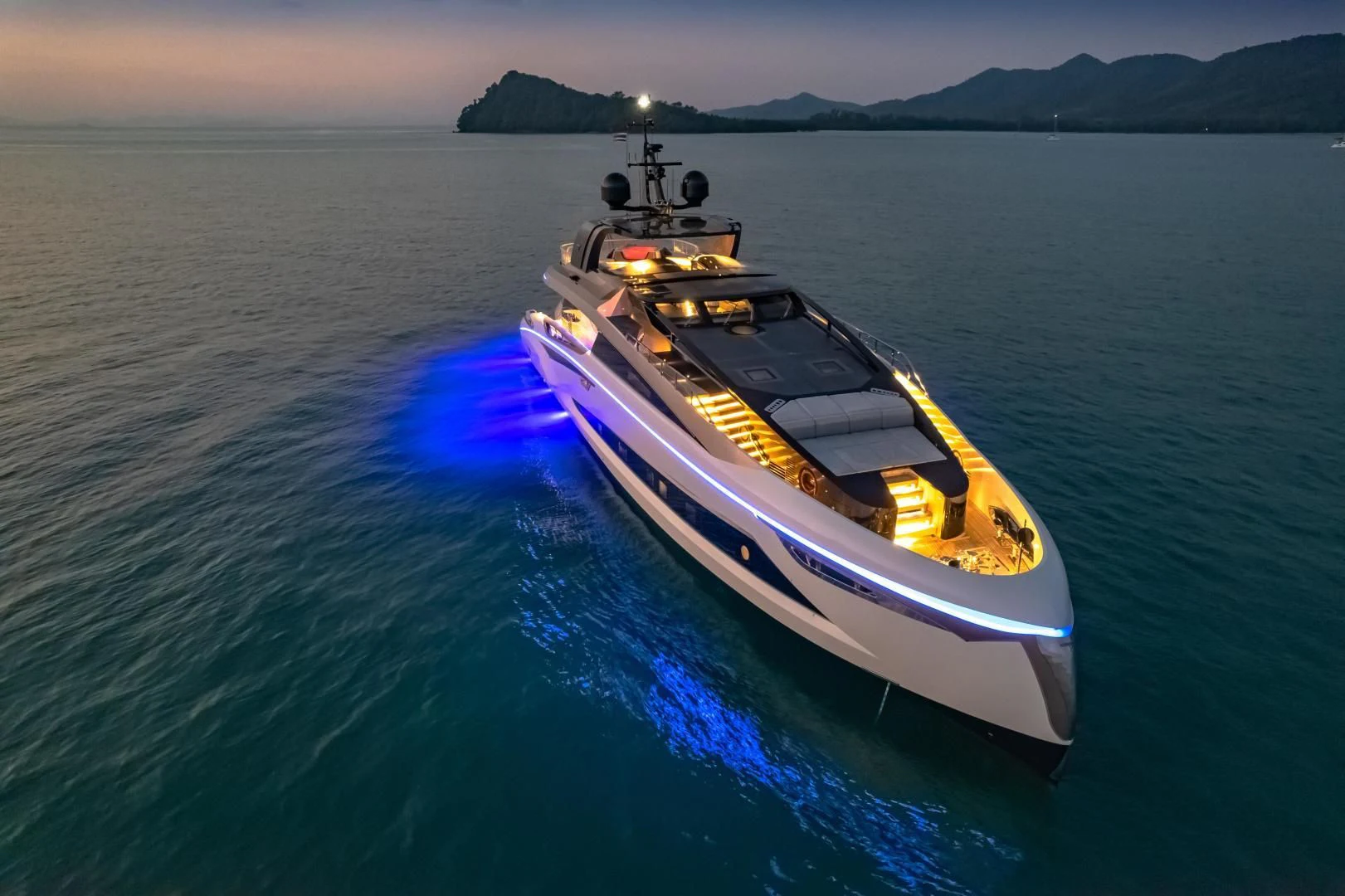 a boat on the water aboard LA VIE Yacht for Sale