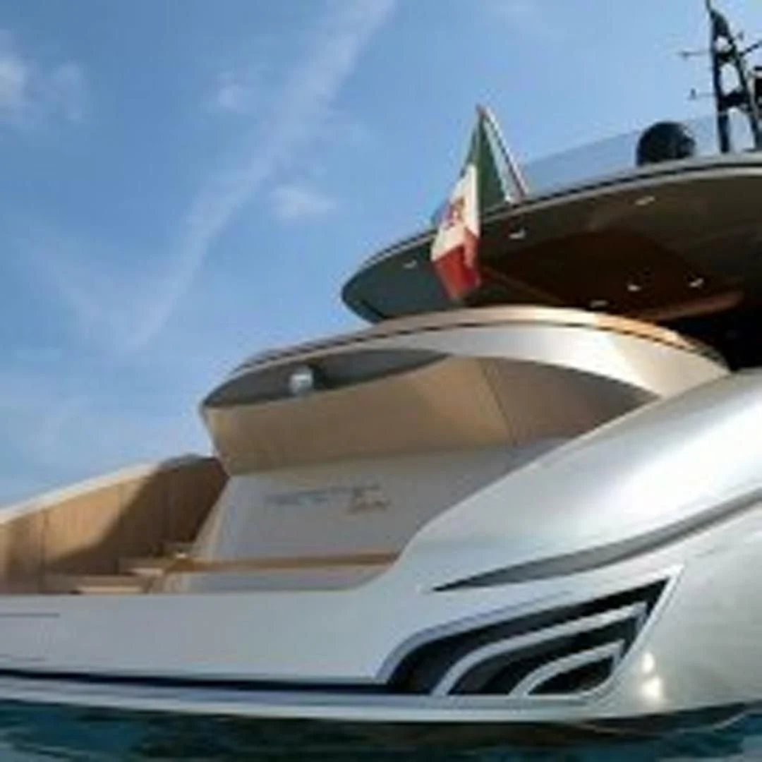 a boat with a sail on the front aboard LA VIE Yacht for Sale