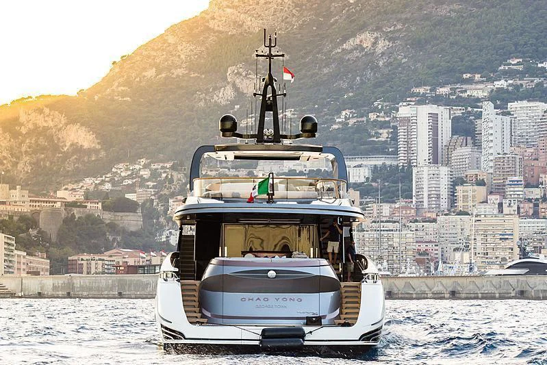 a boat on the water aboard LA VIE Yacht for Sale
