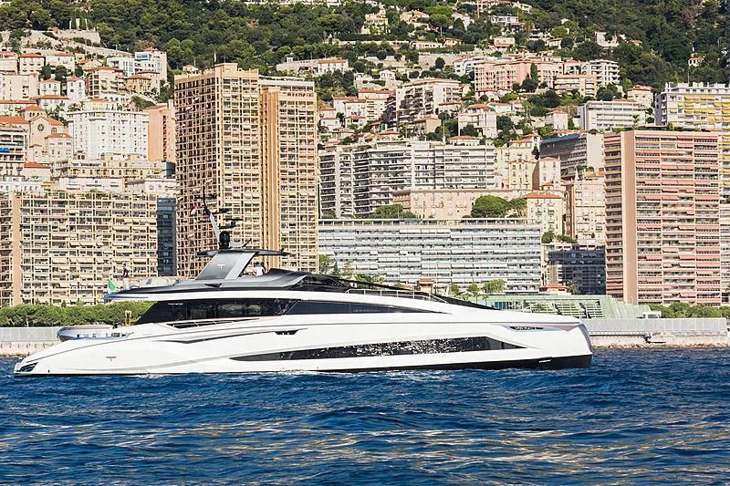a boat on the water aboard LA VIE Yacht for Sale