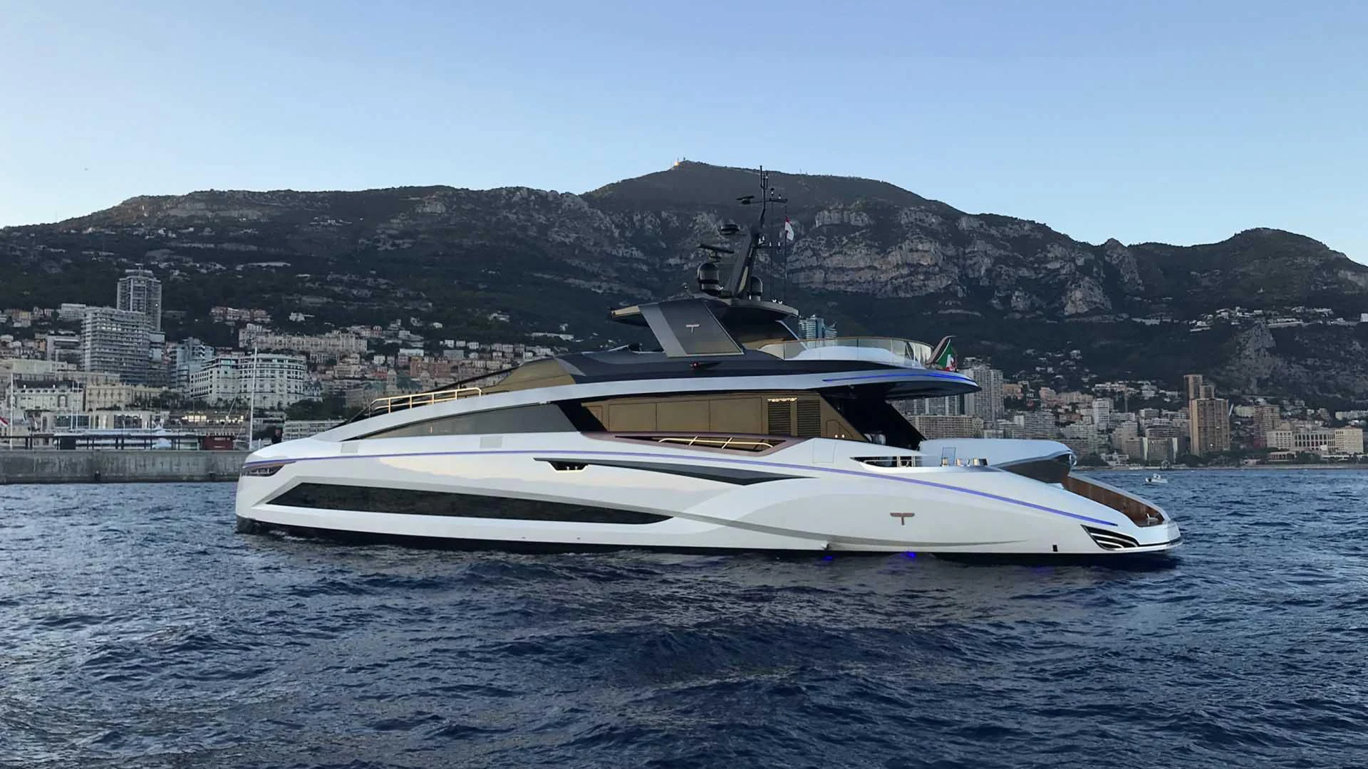 a boat on the water aboard LA VIE Yacht for Sale