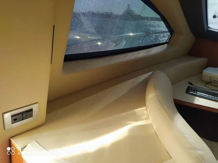 a window on a wall aboard AEGINA Yacht for Sale