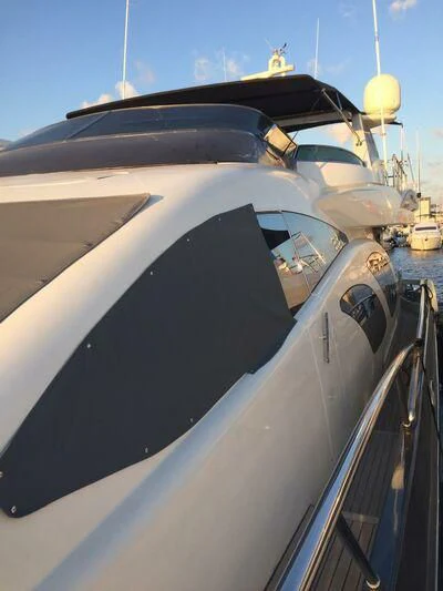 the front of a plane aboard AEGINA Yacht for Sale
