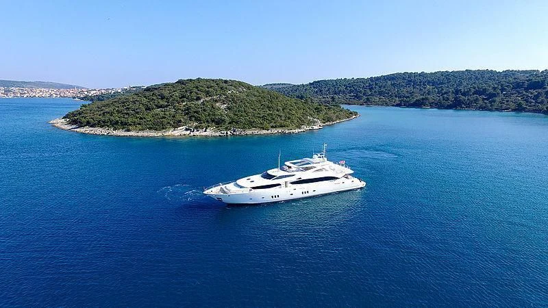 a boat on the water aboard YVONNE Yacht for Sale
