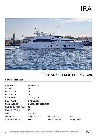 graphical user interface aboard YVONNE Yacht for Sale