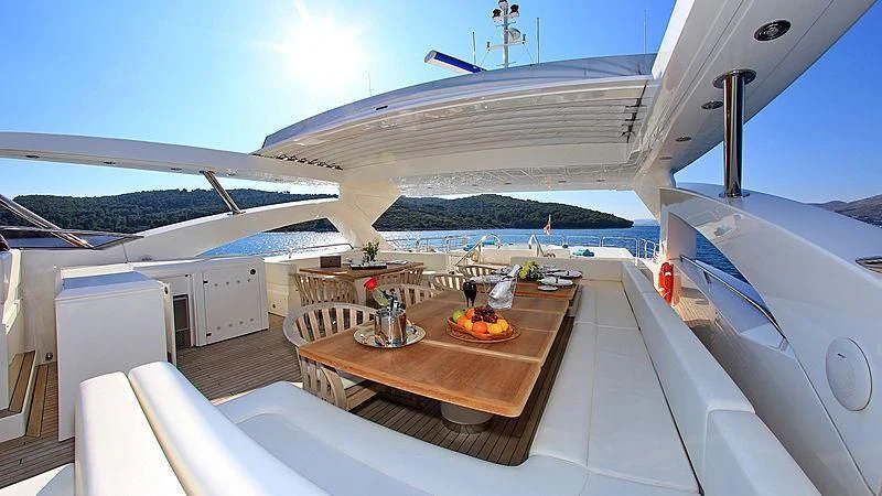 a boat on the water aboard YVONNE Yacht for Sale