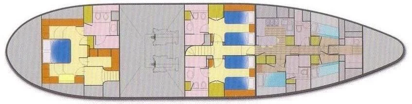 diagram aboard MRS. WHITE Yacht for Sale