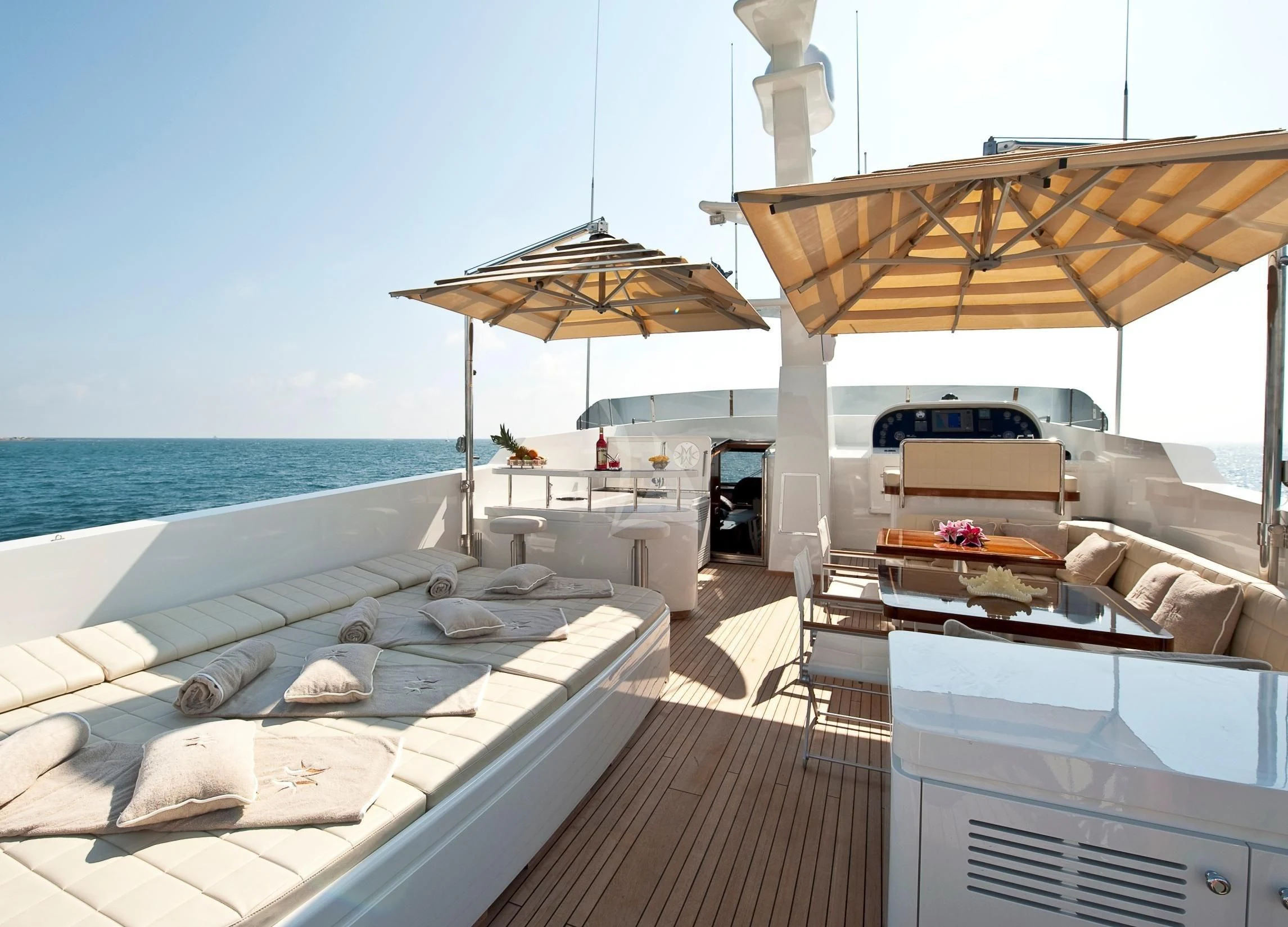 a boat on the water aboard MRS. WHITE Yacht for Sale