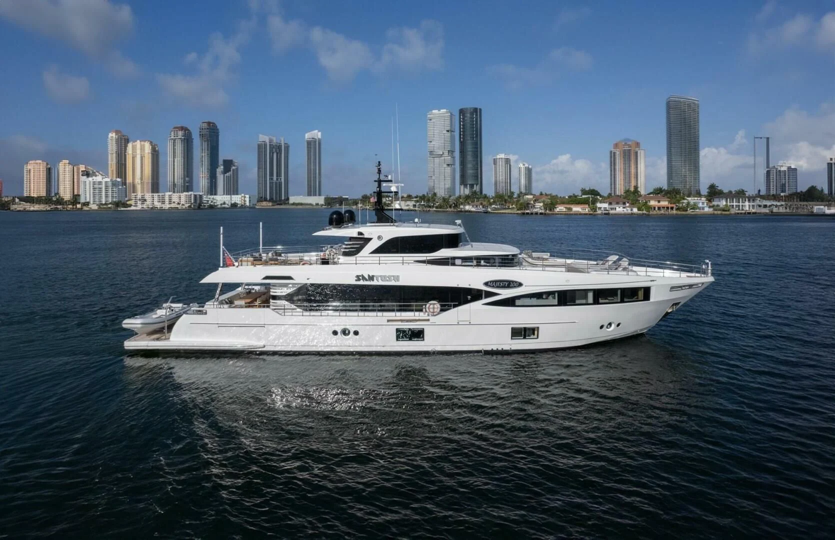 a boat in the water aboard GOLD STAR Yacht for Charter