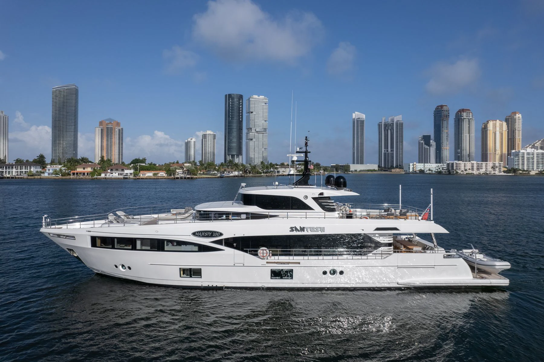 a boat in the water aboard GOLD STAR Yacht for Charter