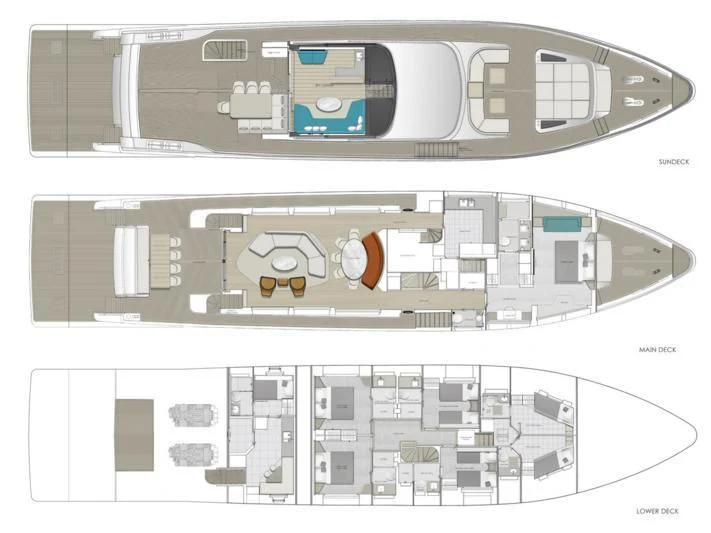 diagram, engineering drawing aboard GOLD STAR Yacht for Charter