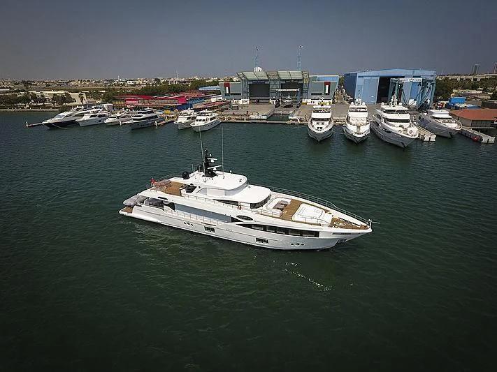 a boat in the water aboard GOLD STAR Yacht for Charter