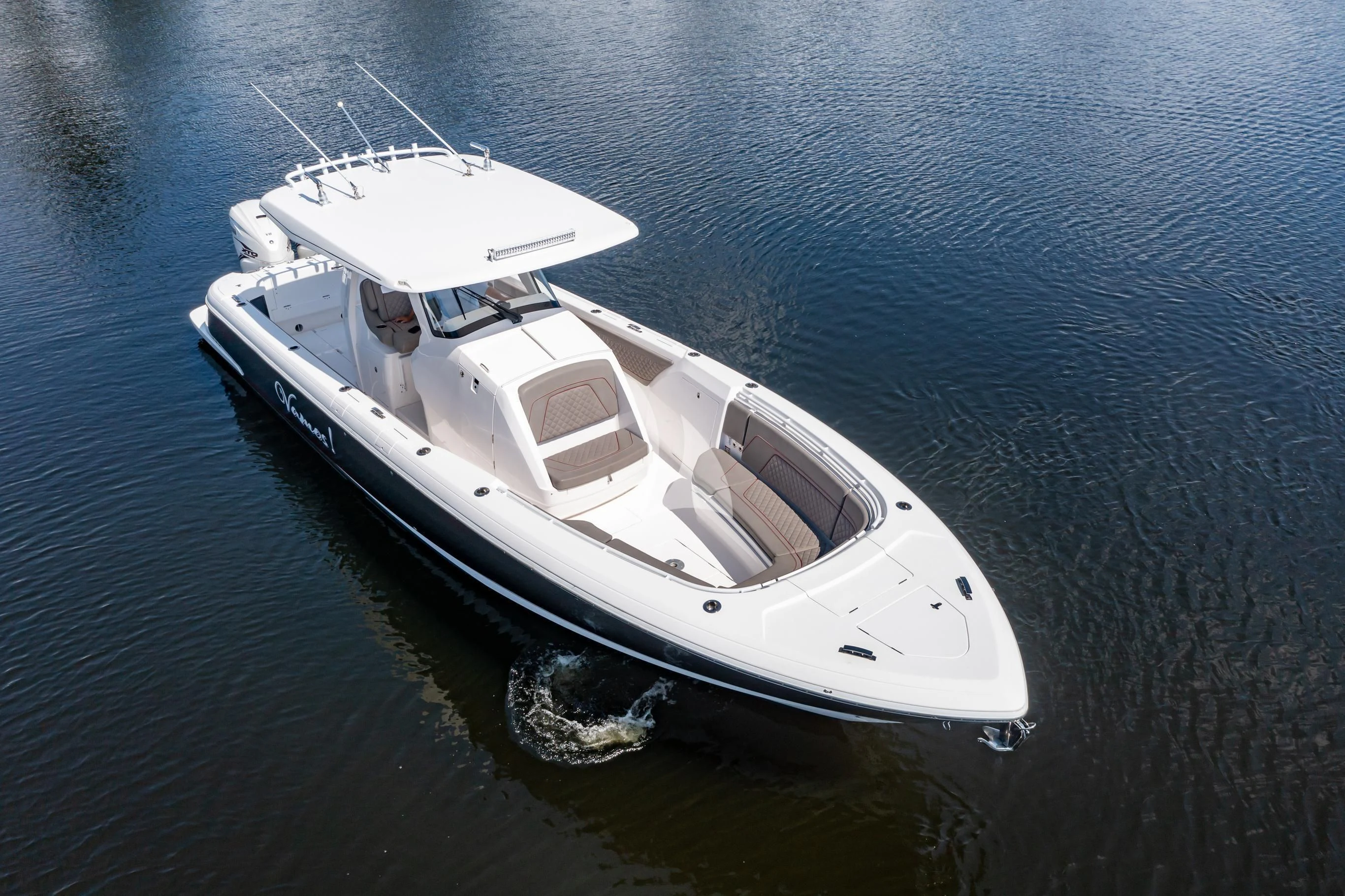a boat on the water aboard GOLD STAR Yacht for Charter