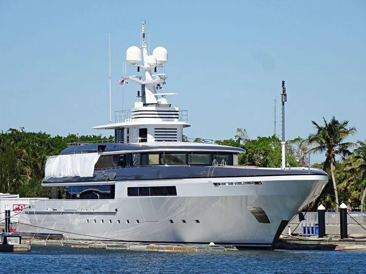 a large white boat aboard ETERNITY Yacht for Sale