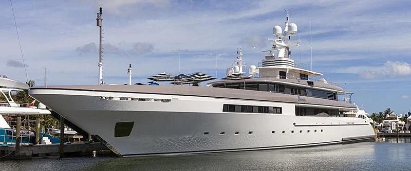 a large white ship aboard ETERNITY Yacht for Sale