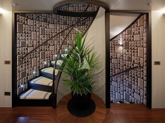 a plant in a room aboard ETERNITY Yacht for Sale