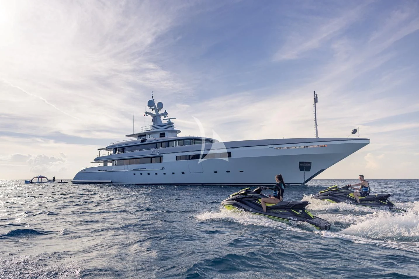 a boat in the water aboard ETERNITY Yacht for Sale