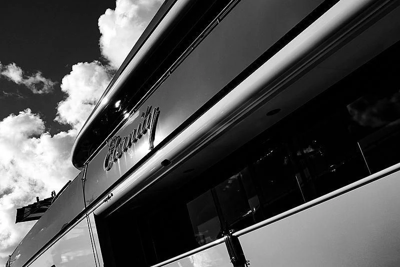 a close-up of a train aboard ETERNITY Yacht for Sale