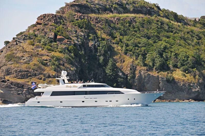 a boat on the water aboard MARBELLA II Yacht for Sale