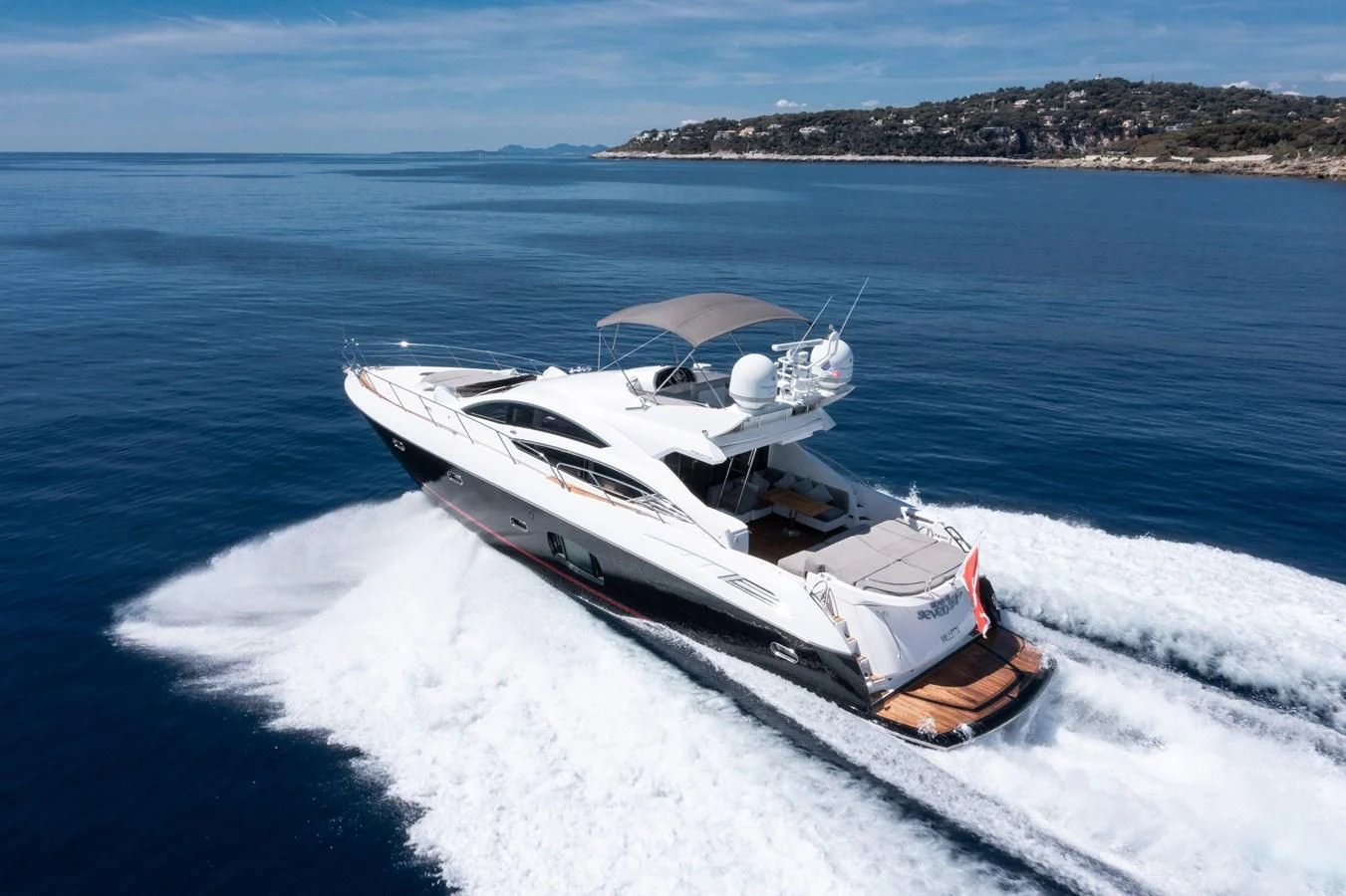 a boat on the water aboard STAR OF SEVEN SEAS Yacht for Sale