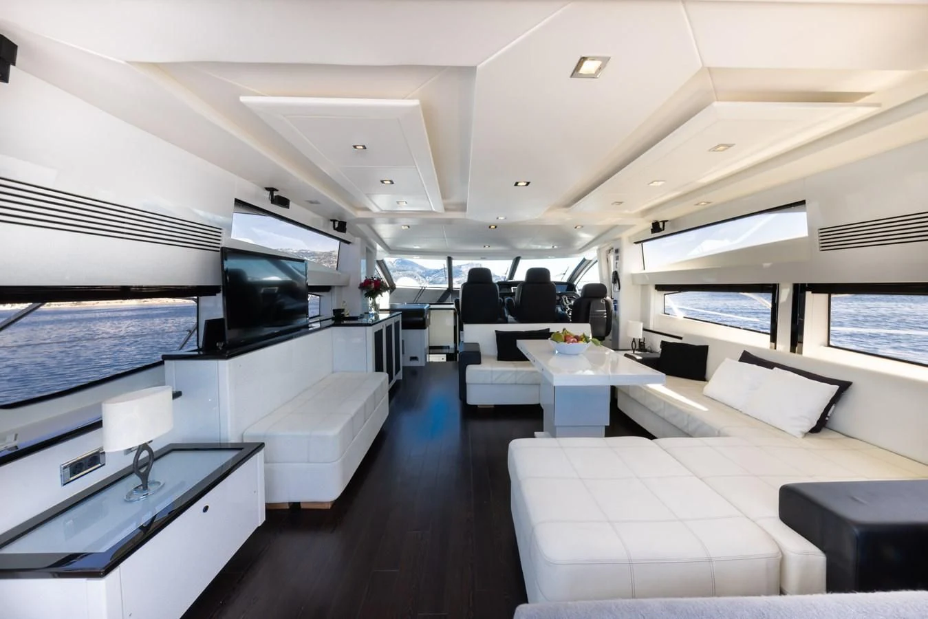 inside of a boat aboard STAR OF SEVEN SEAS Yacht for Sale
