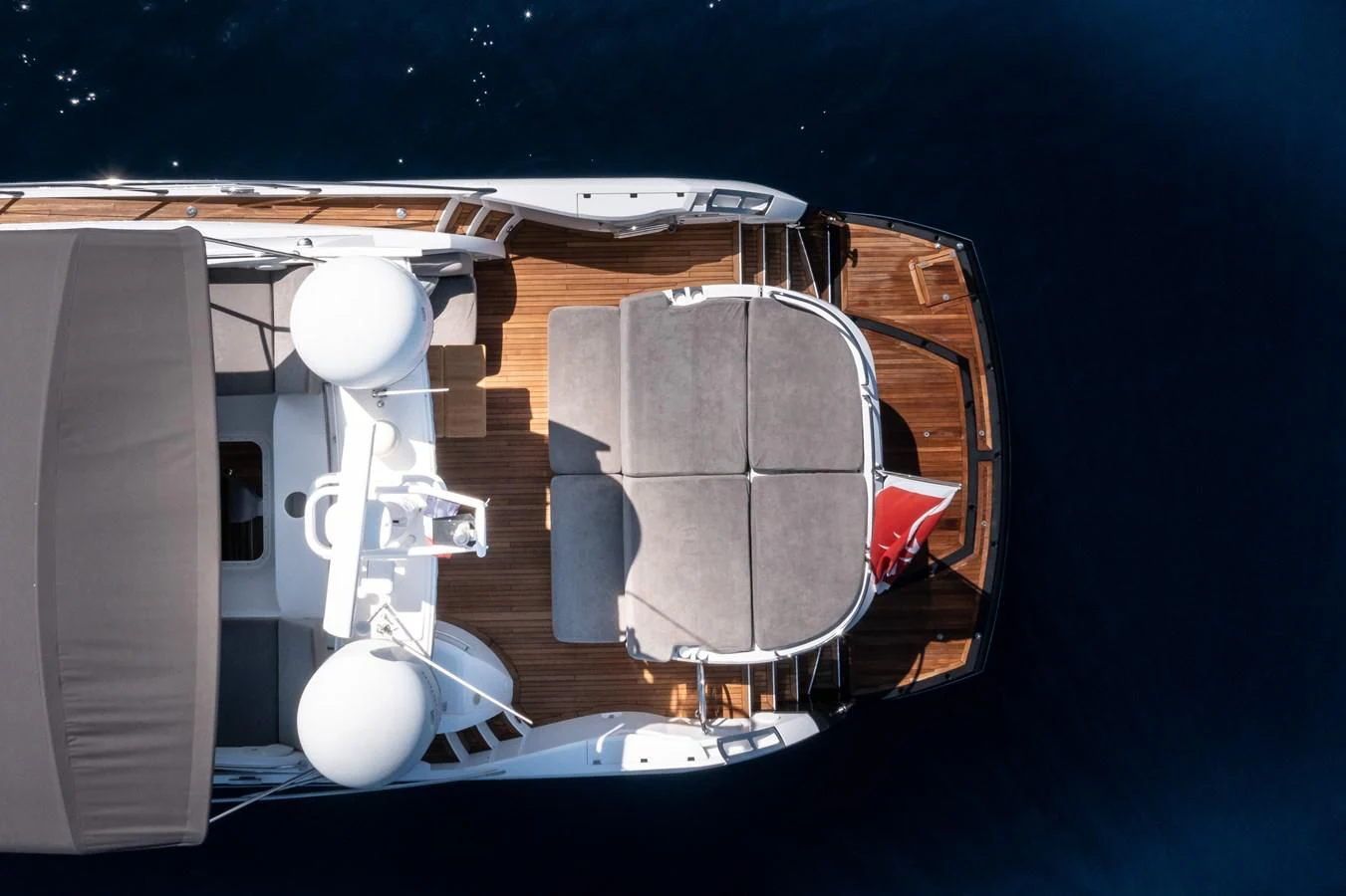 a satellite in space aboard STAR OF SEVEN SEAS Yacht for Sale
