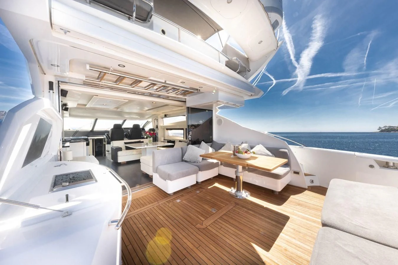 a boat on the water aboard STAR OF SEVEN SEAS Yacht for Sale