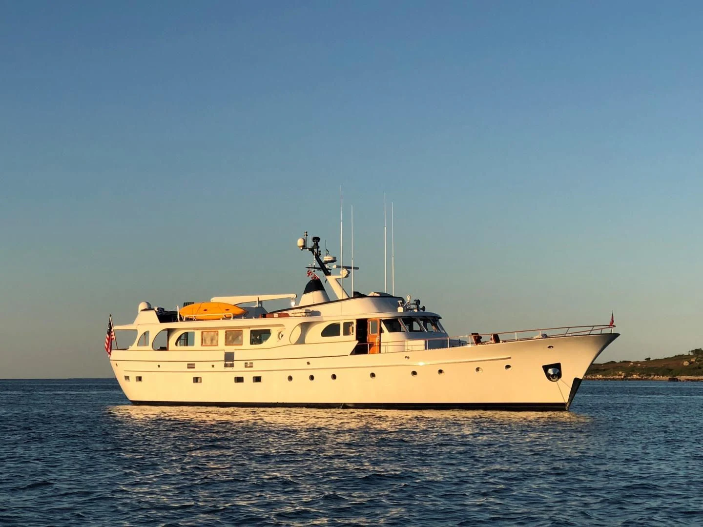 a boat on the water aboard SEA CZAR Yacht for Sale