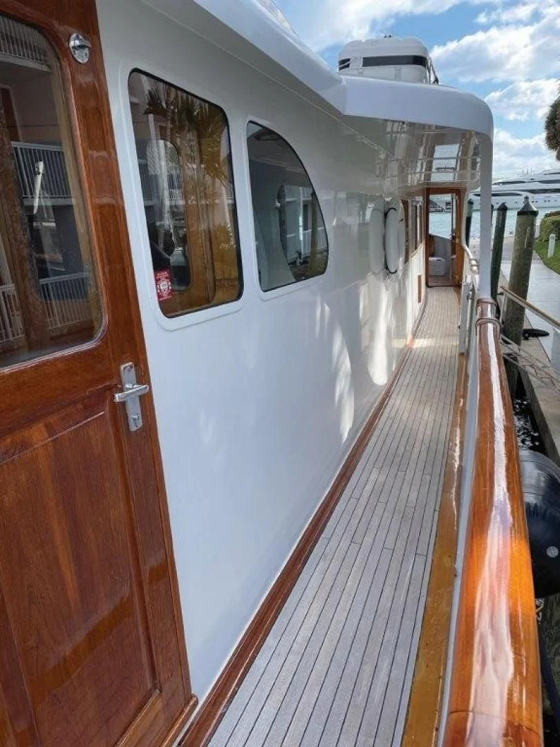 a train on the railway tracks aboard SEA CZAR Yacht for Sale