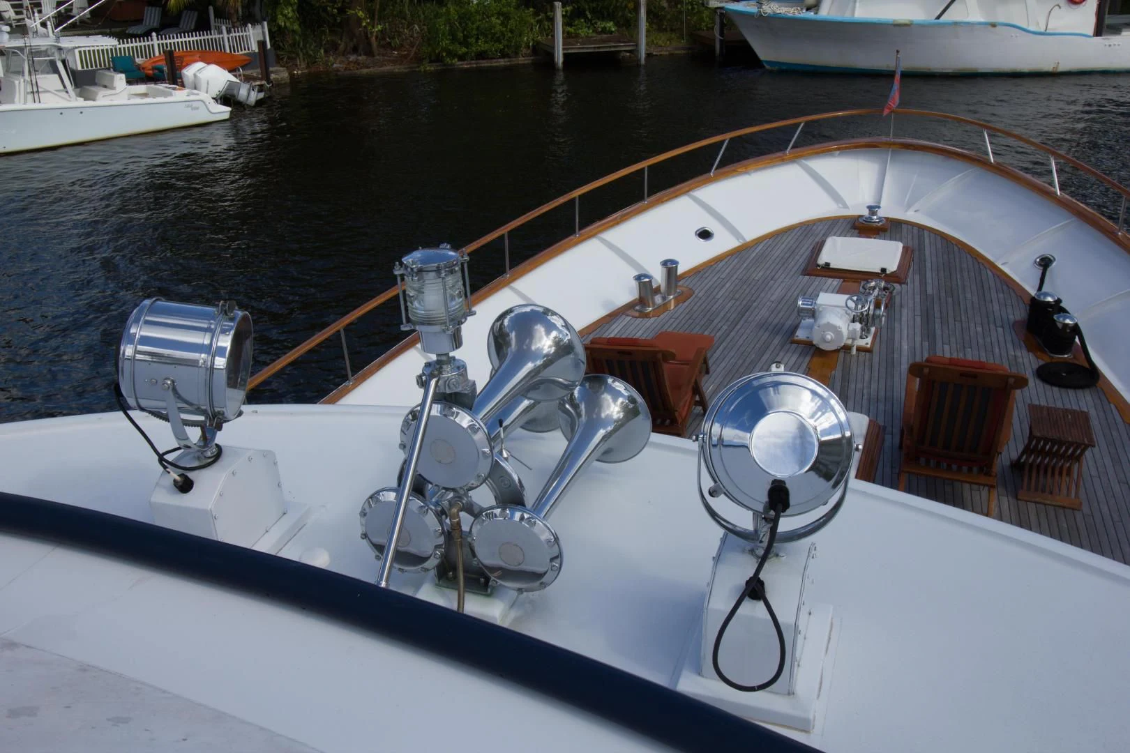 a boat with a steering wheel aboard SEA CZAR Yacht for Sale
