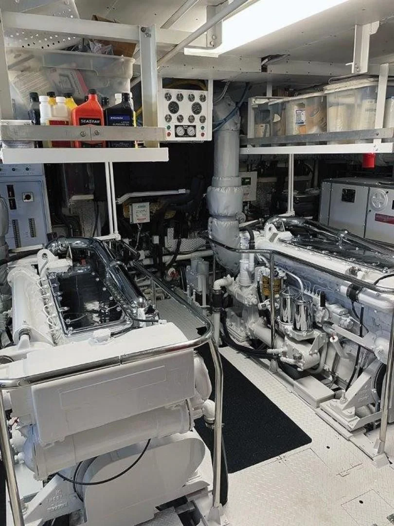a room with machinery aboard SEA CZAR Yacht for Sale