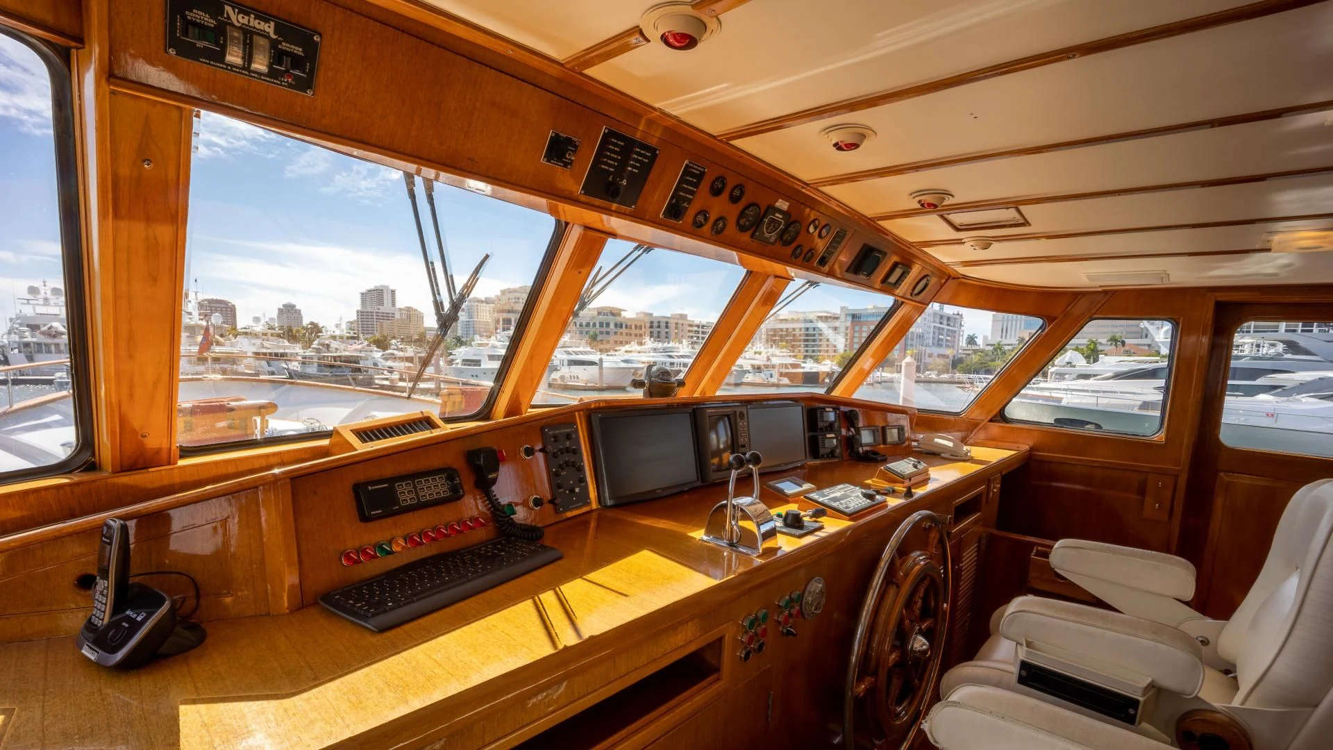 inside of a boat aboard SEA CZAR Yacht for Sale