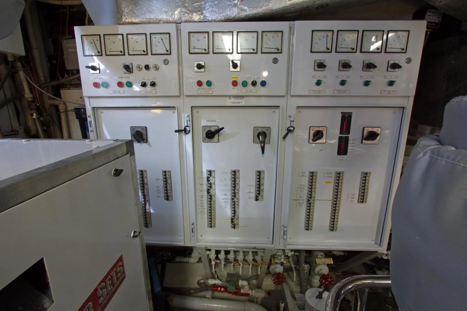 a room with several white machines aboard SEA CZAR Yacht for Sale