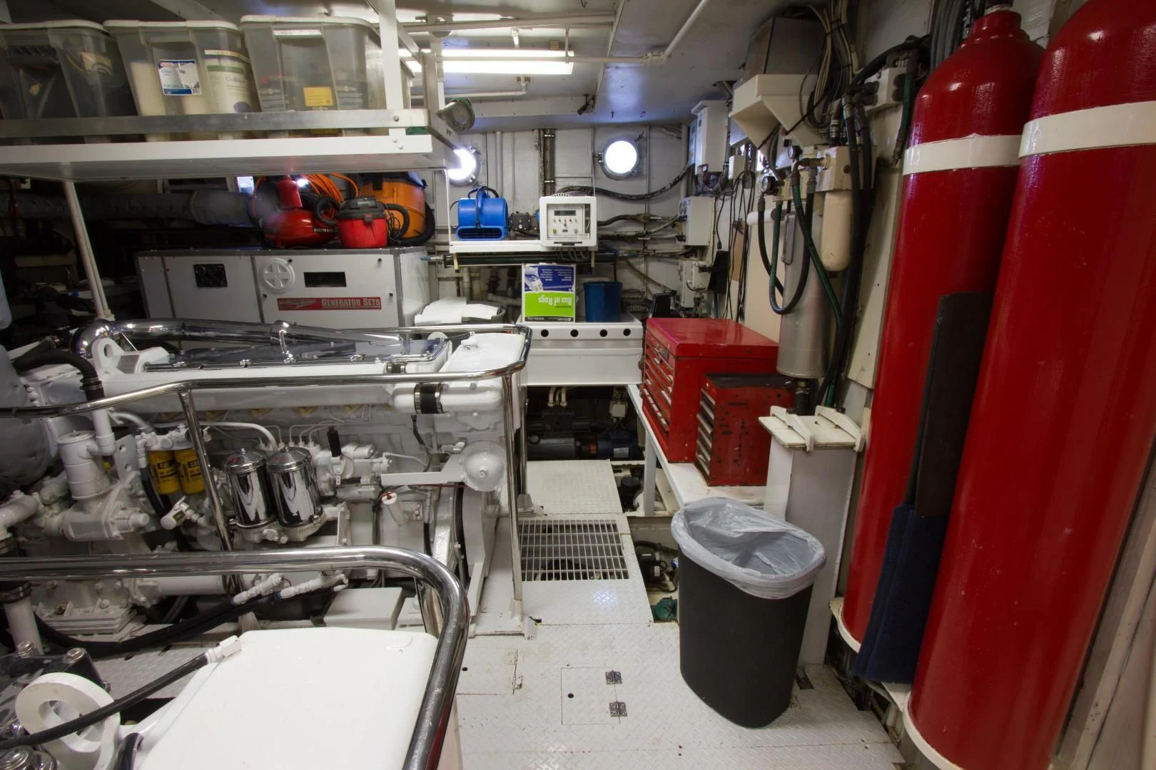 a room with a few machines aboard SEA CZAR Yacht for Sale