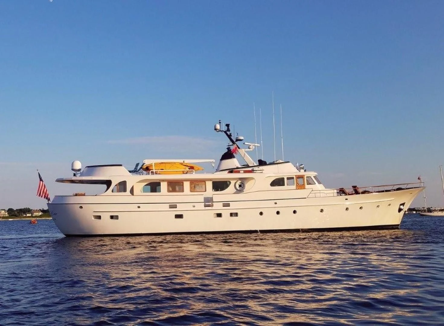 a boat on the water aboard SEA CZAR Yacht for Sale