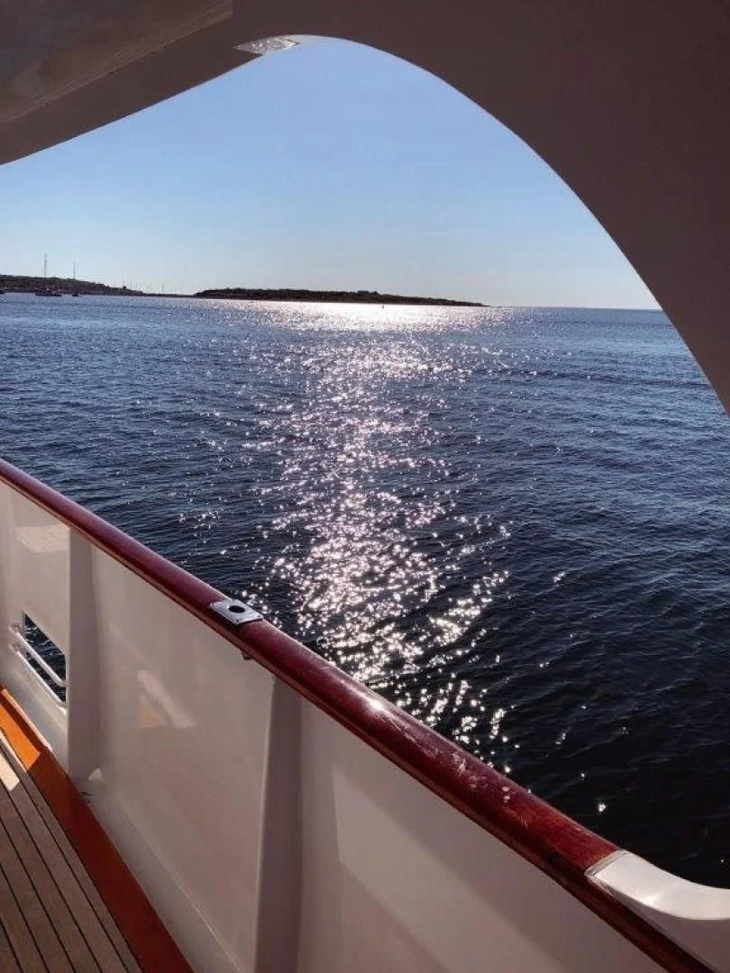 a boat on the water aboard SEA CZAR Yacht for Sale