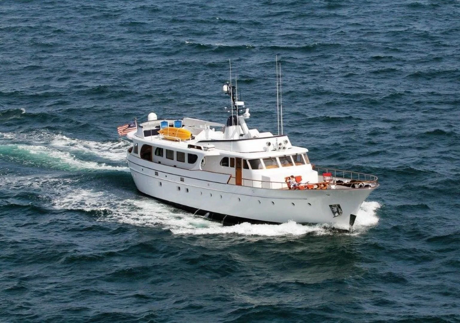a boat in the water aboard SEA CZAR Yacht for Sale