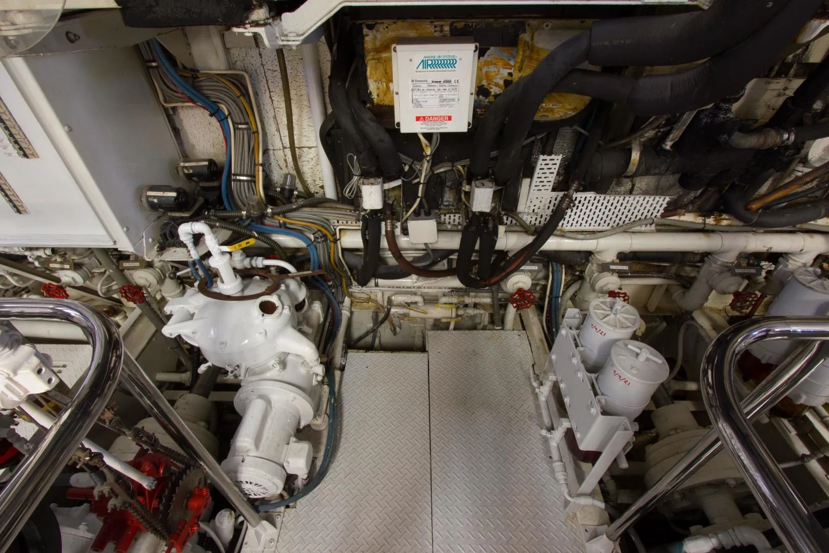 a close-up of a machine aboard SEA CZAR Yacht for Sale