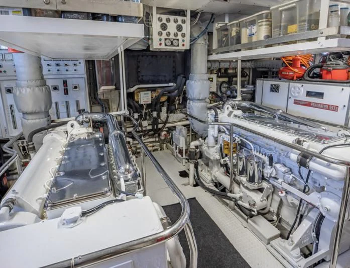 a factory with machinery aboard SEA CZAR Yacht for Sale