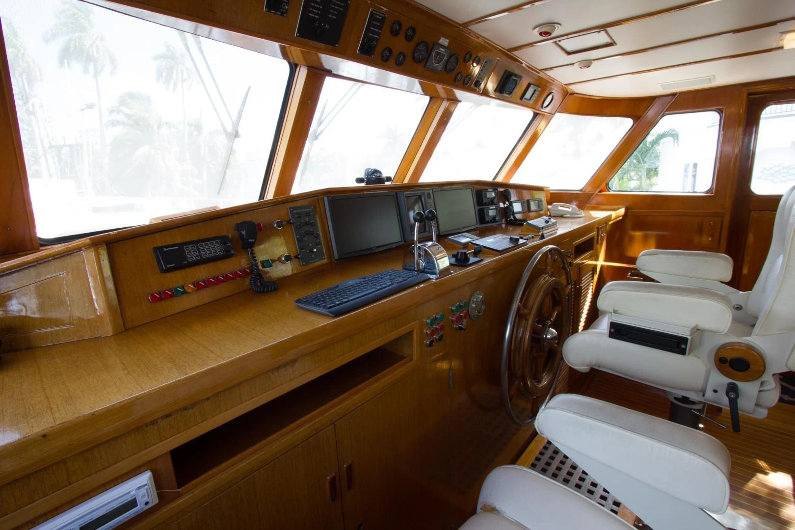 inside of a vehicle aboard SEA CZAR Yacht for Sale