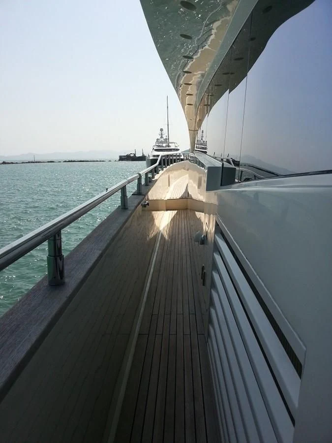 a boat on the water aboard MY JAYA Yacht for Sale