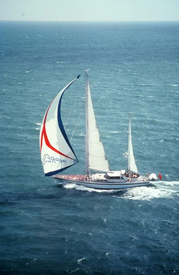 a sailboat on the water aboard IMPRESSION Yacht for Sale