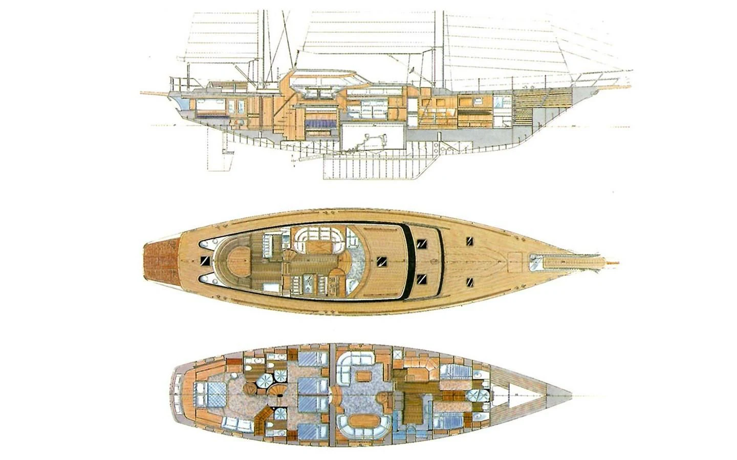 a model of a city aboard IMPRESSION Yacht for Sale