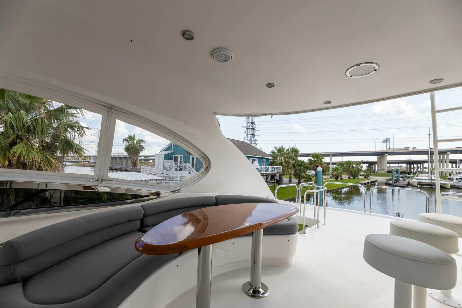 a table on a boat aboard KATHLEEN Yacht for Sale